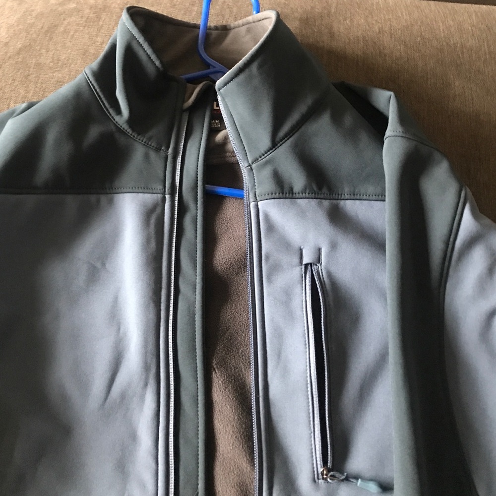 2 tone blue lightweight warm jacket
